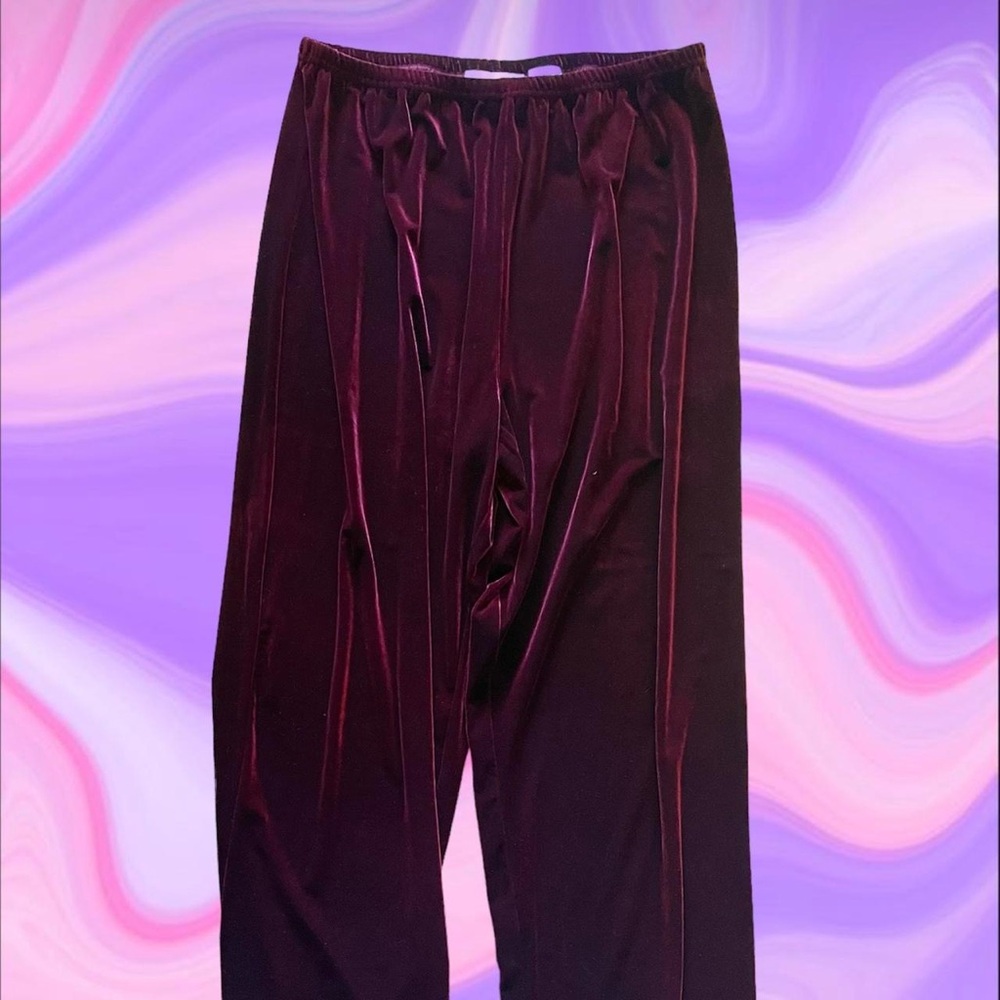 Vintage burgundy 2 piece jumpsuit - Picture 4 of 7